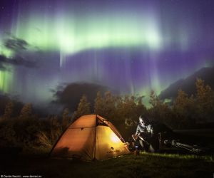 In campeggio sotto l'Aurora