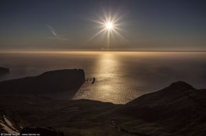 Tramonto dal Slættaratindur