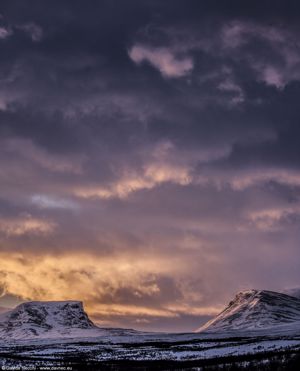 Alba sulla Lapporten