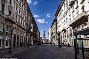 Via Dante e Castello Sforzesco